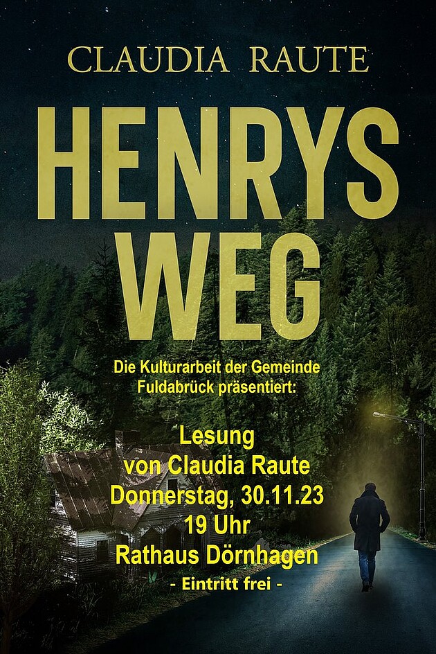 Einladung zur Lesung auf dem Cover des Buches