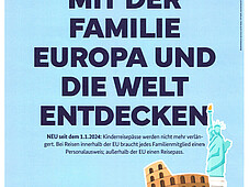Flyer Kinderreisepass - Neue Regelung