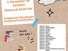 Plakat 2. Fuldabrücker Lesefest