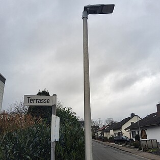 Foto einer Straßenlaterne