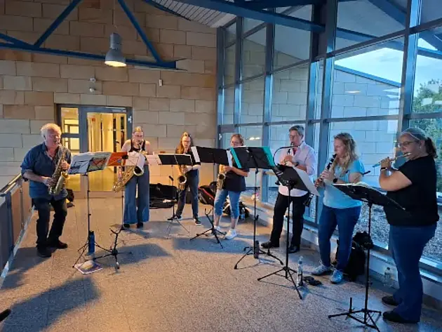 MusikerInnen des Saxophonensembles