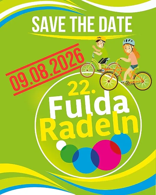Save the Date - 22. Fulda Radeln - 09.08.2026