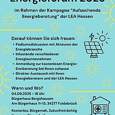 Plakat Energieforum 2025