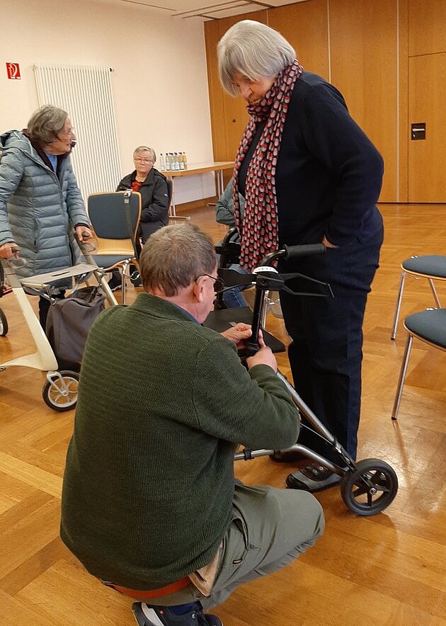 Foto Infoveranstaltung und Workshop zum Thema Verkehrssicherheit für Senioren