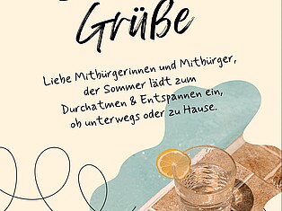 Sommergrüße von Bürgermeister Andreas Damm