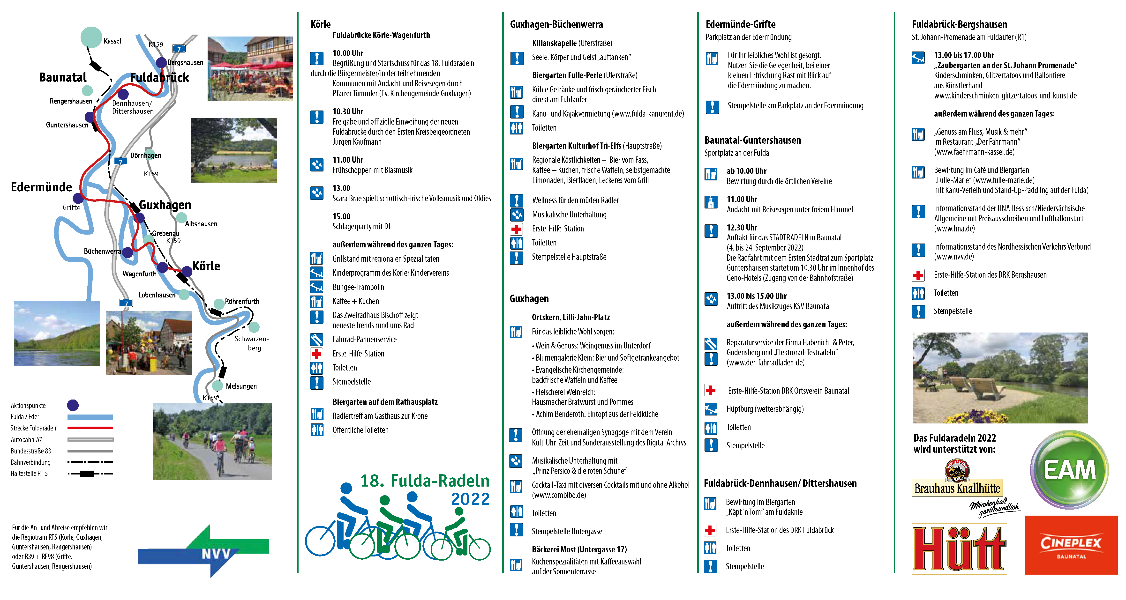 Flyer Fuldaradeln 2022