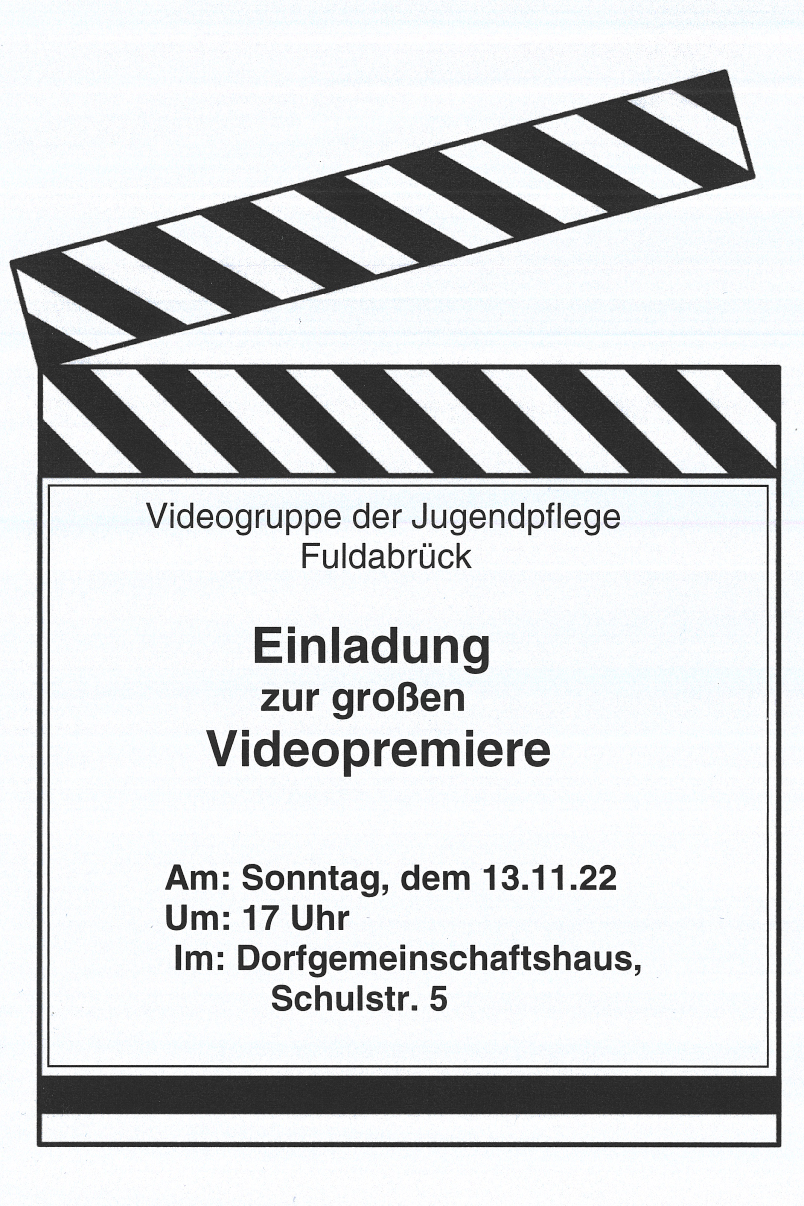Einladung zur Premiere "Nicht mit uns"
