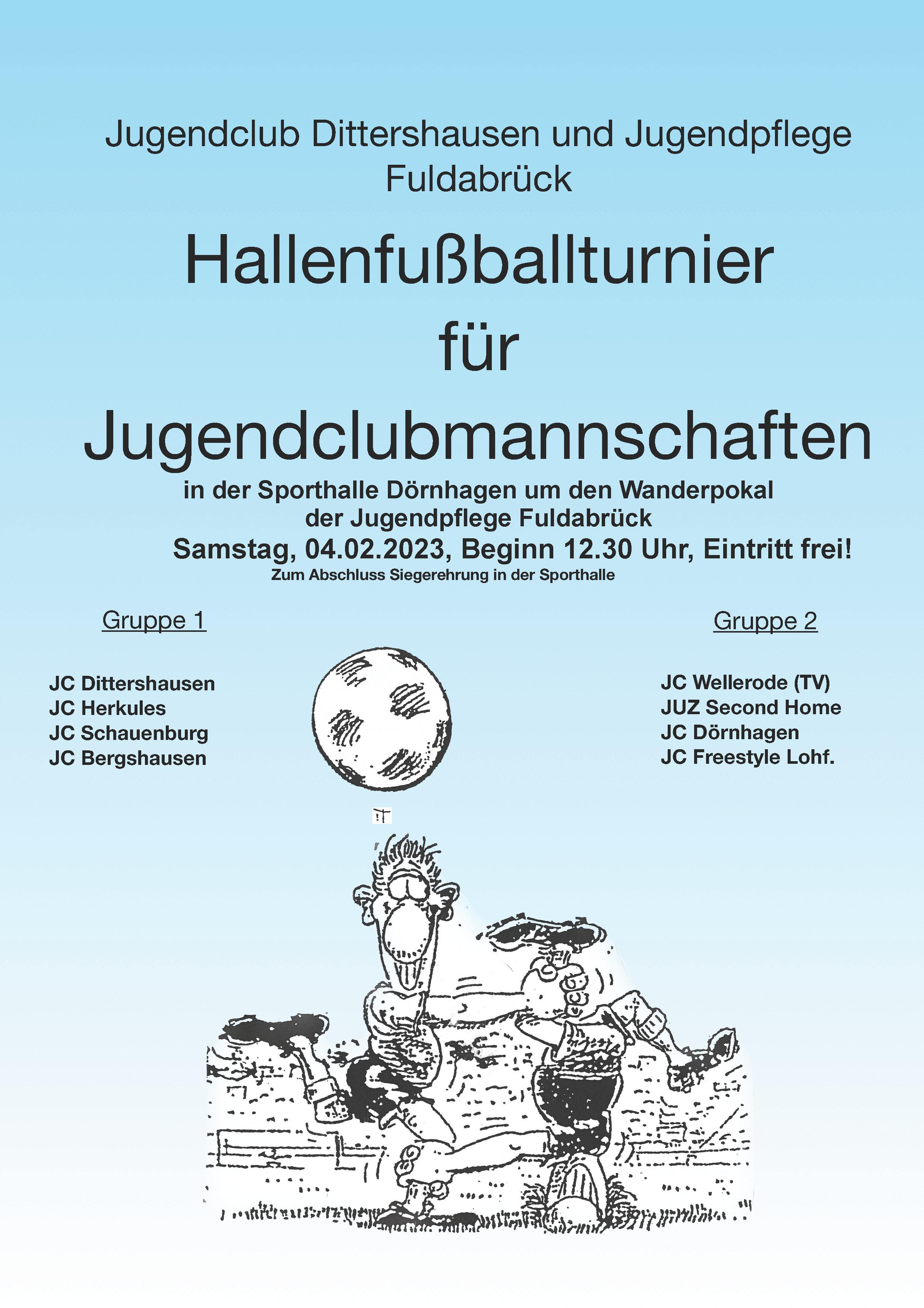 Foto Artikel Einladung zum Hallenfußballturnier