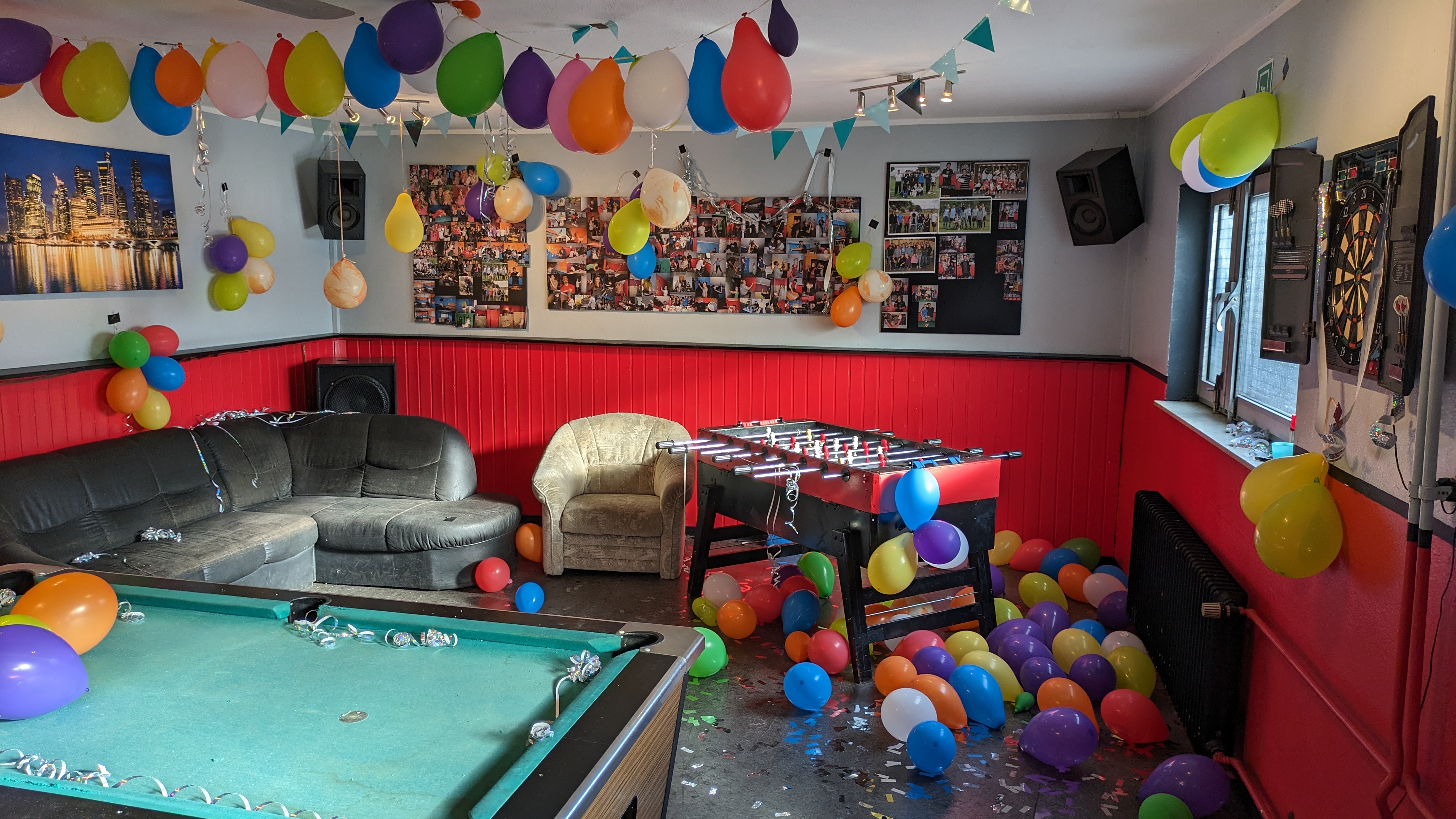 Geschmückter Jugendclub in Dörnhagen