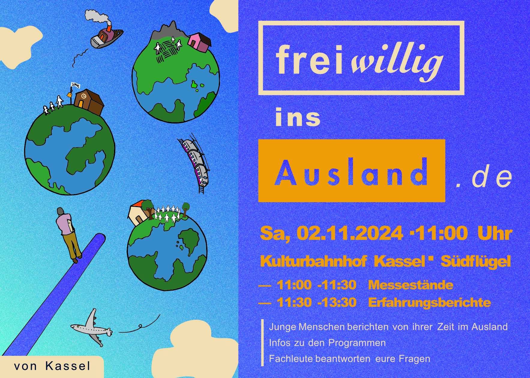 Freiwillig ins Ausland