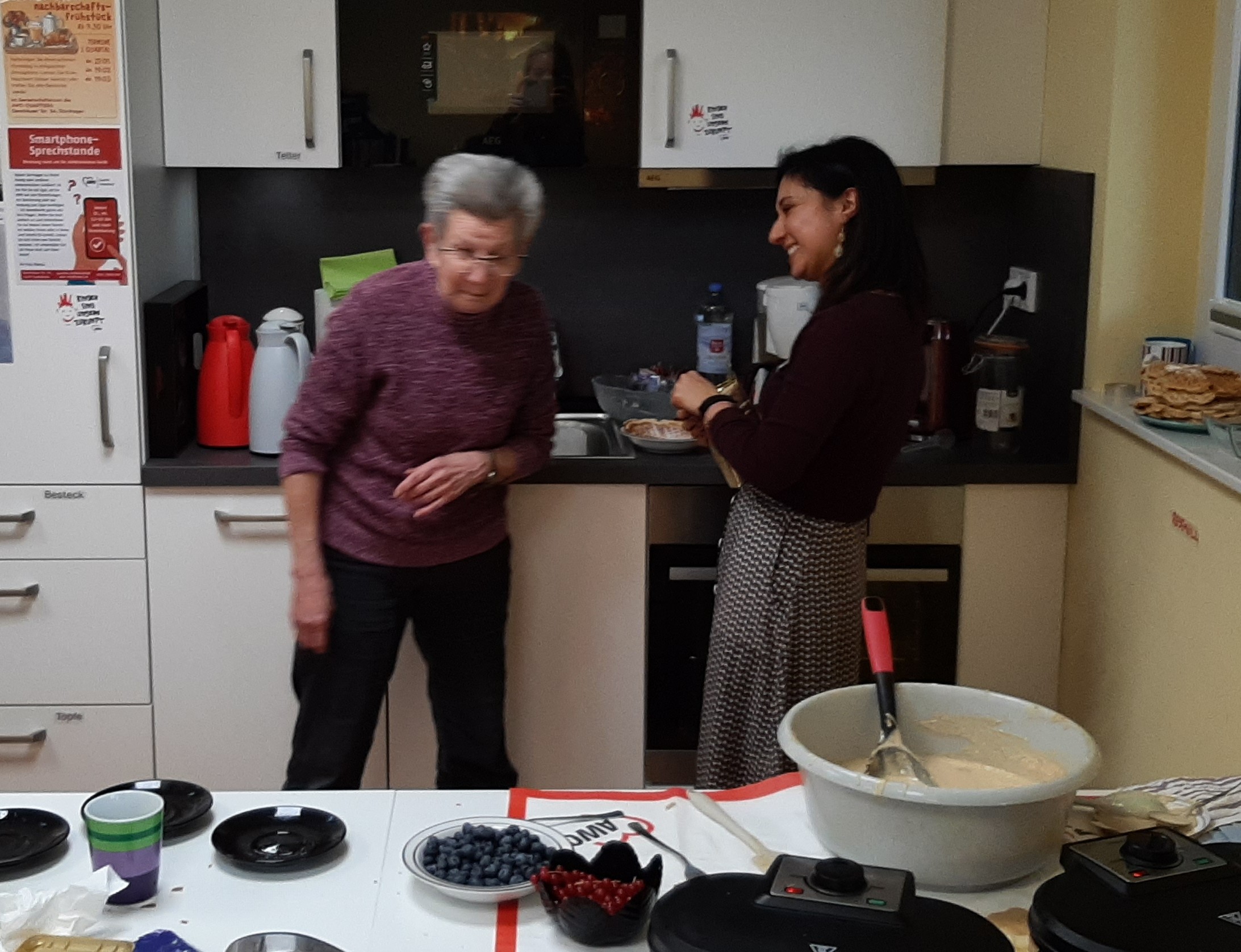 Brigitte und Quartiersmanagerin AWO