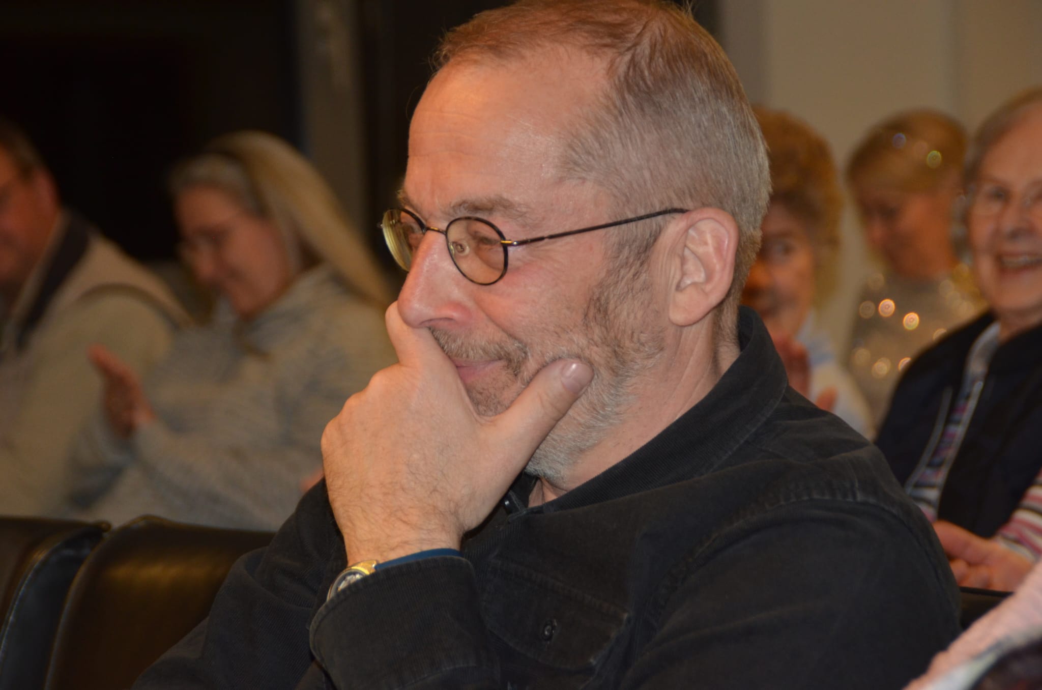 ein Besucher der Lesung